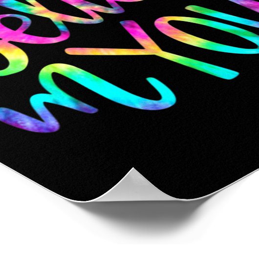 Dag Leraar Ik geloof in jou Shirt Testing Day Stro Poster (Hoek)