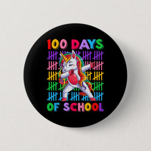 Dag Leraar Kinder Kostuum Eenhoorn 100 Dagen van S Ronde Button 5,7 Cm