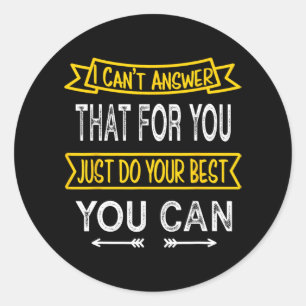 Dag Leraar Shirt Gestandaardiseerd Examen Star FSA Ronde Sticker