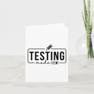 Dag leraar shirt testen modus op geschenken voor v kaart