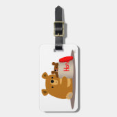 Dag liefje! Cartoon Beren Bagagelabel (Voorkant verticaal)