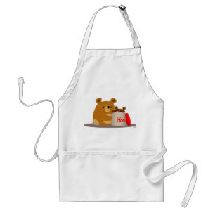 Dag liefje! Cute Cartoon Beren Apron Standaard Schort