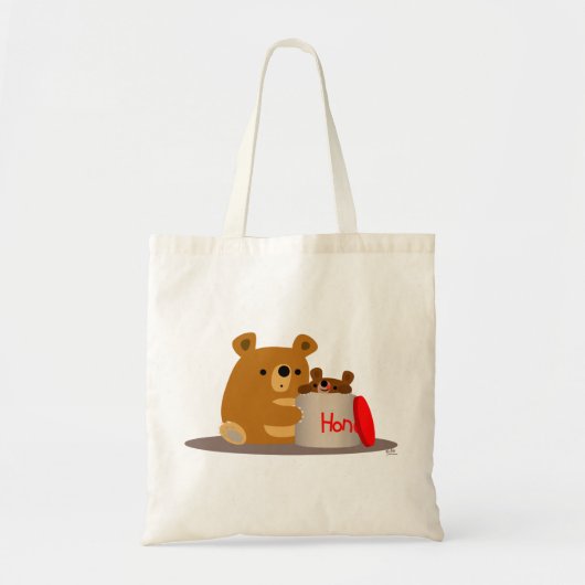 Dag liefje! Cute Cartoon Beren Bag Tote Bag (Voorkant)