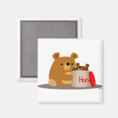 Dag liefje! Cute Cartoon Beren Magnet (Voorkant / Achterkant)