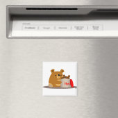 Dag liefje! Cute Cartoon Beren Magnet (Insitu (Vaatwasser))