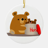 Dag liefje! Cute Cartoon Beren Ornament (Voorkant)