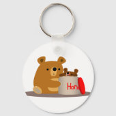 Dag liefje! Cute Cartoon Beren Sleutelhanger (Voorkant)