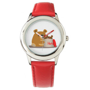 Dag liefje! Cute Cartoon Beren Watch Horloge