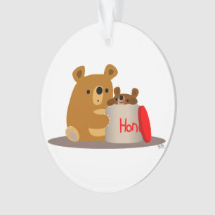 Dag liefje! Kute Cartoon Beren Acrylversiering Ornament