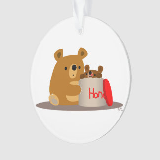 Dag liefje! Kute Cartoon Beren Acrylversiering Ornament