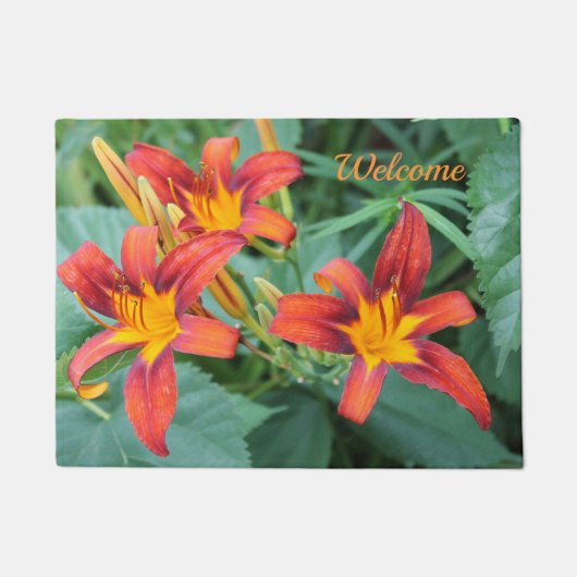 Dag Lilies - Verlicht Deurmat (Voorkant)