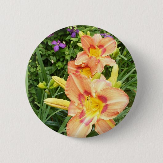 Dag Lily 18 ~ Knop Ronde Button 5,7 Cm (Voorkant)