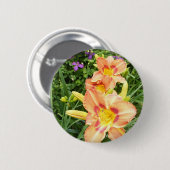 Dag Lily 18 ~ Knop Ronde Button 5,7 Cm (Voorkant /achterkant)