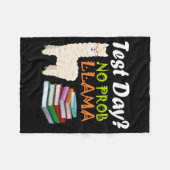 Dag Llama Docent Examen Lesgeven Student Shirt Fleece Deken (Voorkant (Horizontaal))