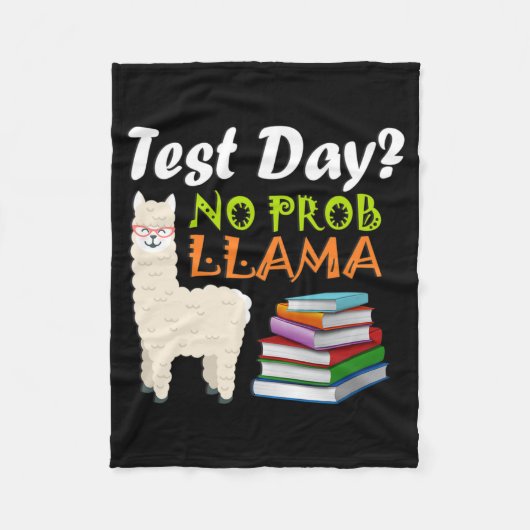 Dag Llama Docent Examen Lesgeven Student Shirt Fleece Deken (Voorkant)