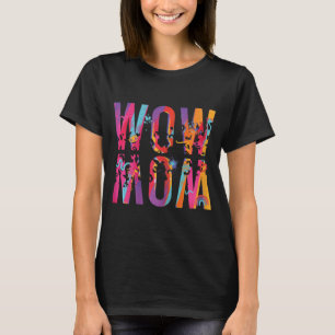 Dag mam is gewoon wow ondersteboven kunst borstel t-shirt