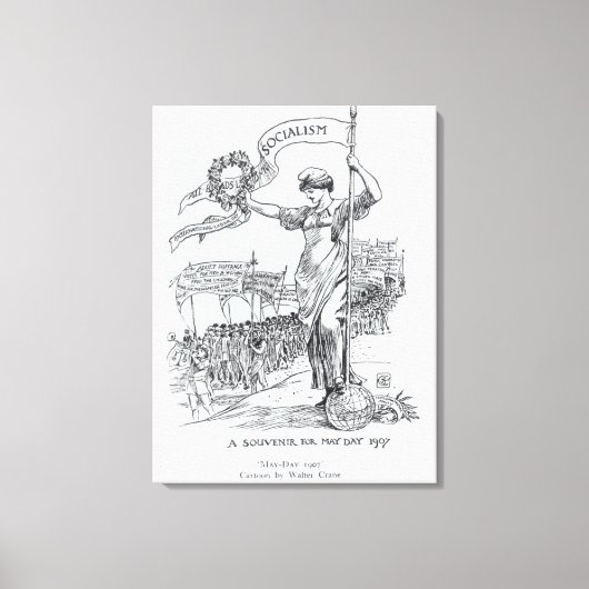 Dag mei 1907 canvas afdruk (Voorkant)