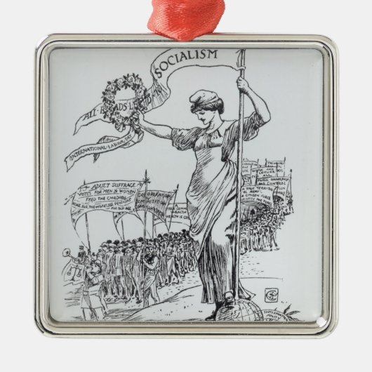 Dag mei 1907 metalen ornament (Voorkant)