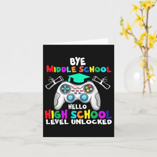 Dag middelbare school Hallo middelbare school Teru Kaart (Gele Bloem)