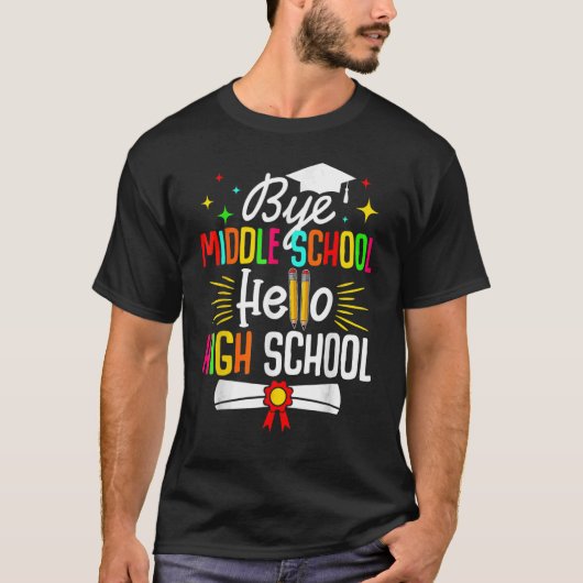 Dag middelbare school Hallo middelbare school Teru T-shirt (Voorkant)