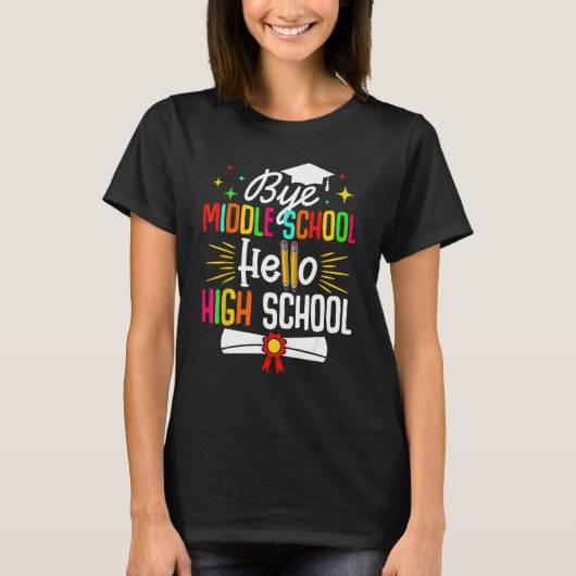 Dag middelbare school Hallo middelbare school Teru T-shirt (Voorkant)