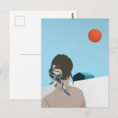 Dag, mijn liefde T-Shirt Briefkaart (Voorkant / Achterkant)