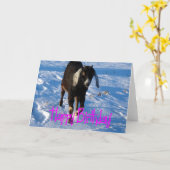 Dag, Minnie the Goat in Snow Kaart (Gele Bloem)