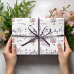 Dag Miss Hallo mevrouw Floral Vrijgezellenfeest Cadeaupapier<br><div class="desc">Modern Goodbye juffrouw Hallo mevrouw floral Vrijgezellenfeest Wrapping Paper. Het ontwerp heeft een witte kleurenachtergrond met het citaat "GOODBYE MISS HALLO MRS."en ruimte om de naam van de bruid en de datum in paars toe te voegen. Voor die Vrijgezellenfeest retourgeschenken, is dit elegante, maar eenvoudige, gepersonaliseerde omslagpapier ideaal voor deze...</div>