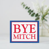 Dag Mitch McConnell Senate Stemming Blauwe Verkiez Briefkaart (Staand voorkant)