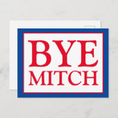 Dag Mitch McConnell Senate Stemming Blauwe Verkiez Briefkaart (Voorkant / Achterkant)