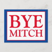 Dag Mitch McConnell Senate Stemming Blauwe Verkiez Briefkaart (Voorkant)
