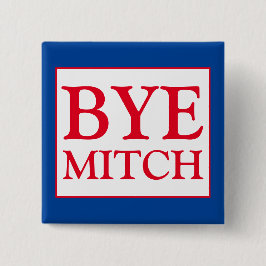 Dag Mitch McConnell Senate Stemming Blauwe Verkiez Vierkante Button 5,1 Cm
