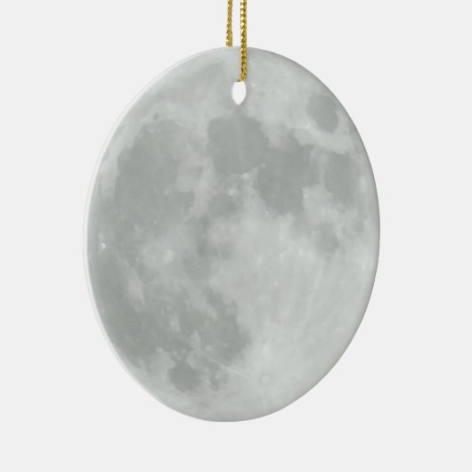 Dag Moon en Night Moon Kerstmis Keramisch Ornament (Rechts)