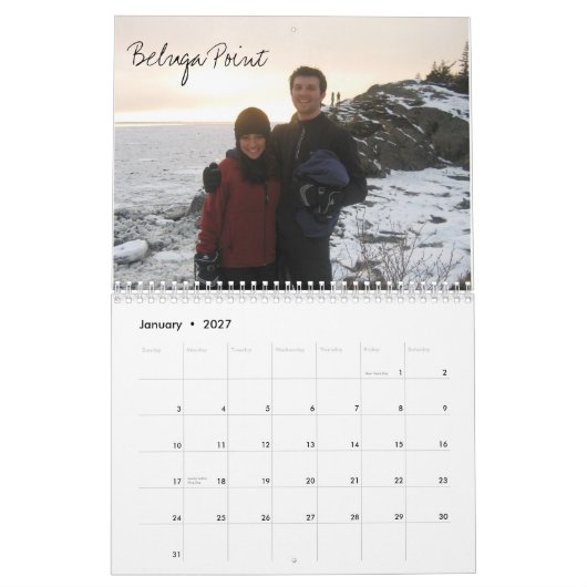Dag na dag, maand na maand, jaar ... kalender (Jan 2027)