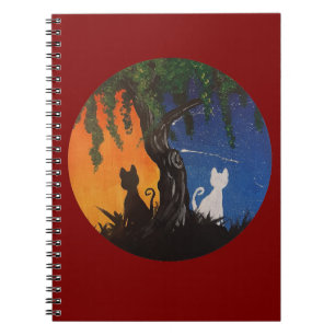 Dag/Nacht Katten Notitieboek