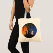 Dag/Nachtkatten Tote Bag (Voorkant (product))