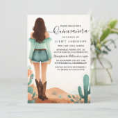 Dag Natuur Schuur Hout Boho Boerderij Western Quin Kaart (Staand voorkant)