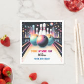 Dag Neon Boy Kinder Team Event Bowling 21e verjaar Servet (Insitu)