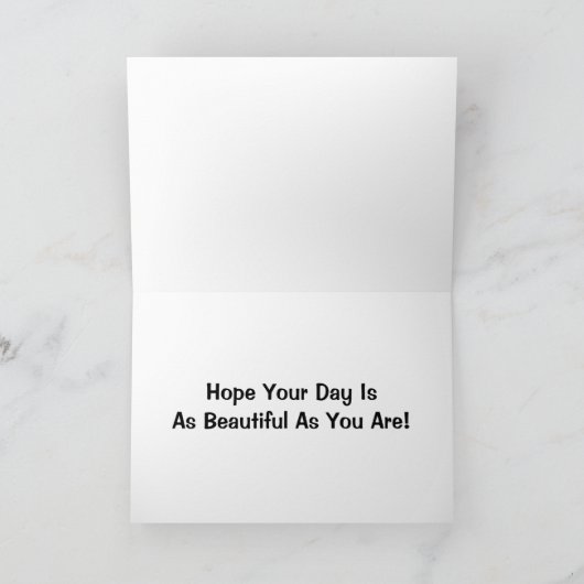 Dag net zo mooi als jullie grootmoeder Birthday Kaart (Binnen)