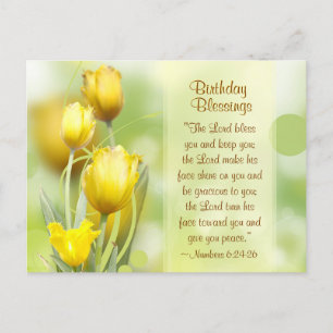 Dag, nummers 6:24-26, Lord Bless You, Tulips Briefkaart