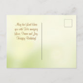 Dag, nummers 6:24-26, Lord Bless You, Tulips Briefkaart (Achterkant)