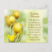 Dag, nummers 6:24-26, Lord Bless You, Tulips Briefkaart (Voorkant)