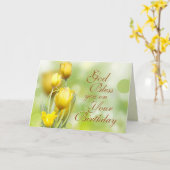 Dag, nummers 6:24-26, Lord Bless You, Tulips Kaart (Gele Bloem)