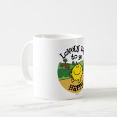 Dag om Mr Happy te zijn Koffiemok (Voorkant links)