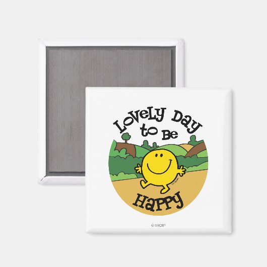 Dag om Mr Happy te zijn Magneet (Voorkant / Achterkant)