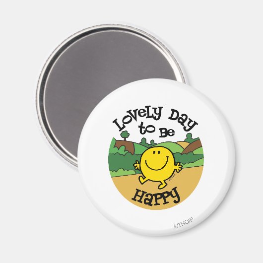 Dag om Mr Happy te zijn Magneet (Voorkant / Achterkant)