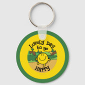 Dag om Mr Happy te zijn Sleutelhanger (Achterkant)