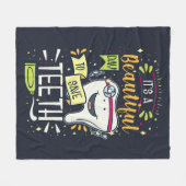 Dag om Tanden te redden Tand Hygienist Fleece Deken (Voorkant (Horizontaal))