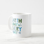Dag op aarde elke dag - bespaar de planeet koffiemok (Voorkant links)