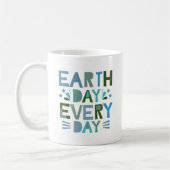 Dag op aarde elke dag - bespaar de planeet koffiemok (Links)